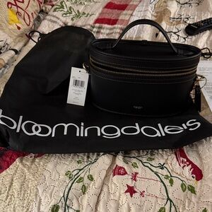 A.P.C. Black Mini Bag with Gold Accents